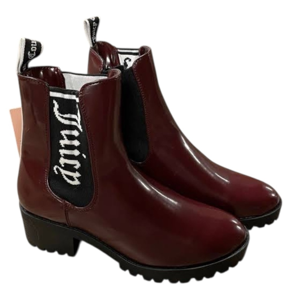 Juicy Couture Maroon Ankle Booties